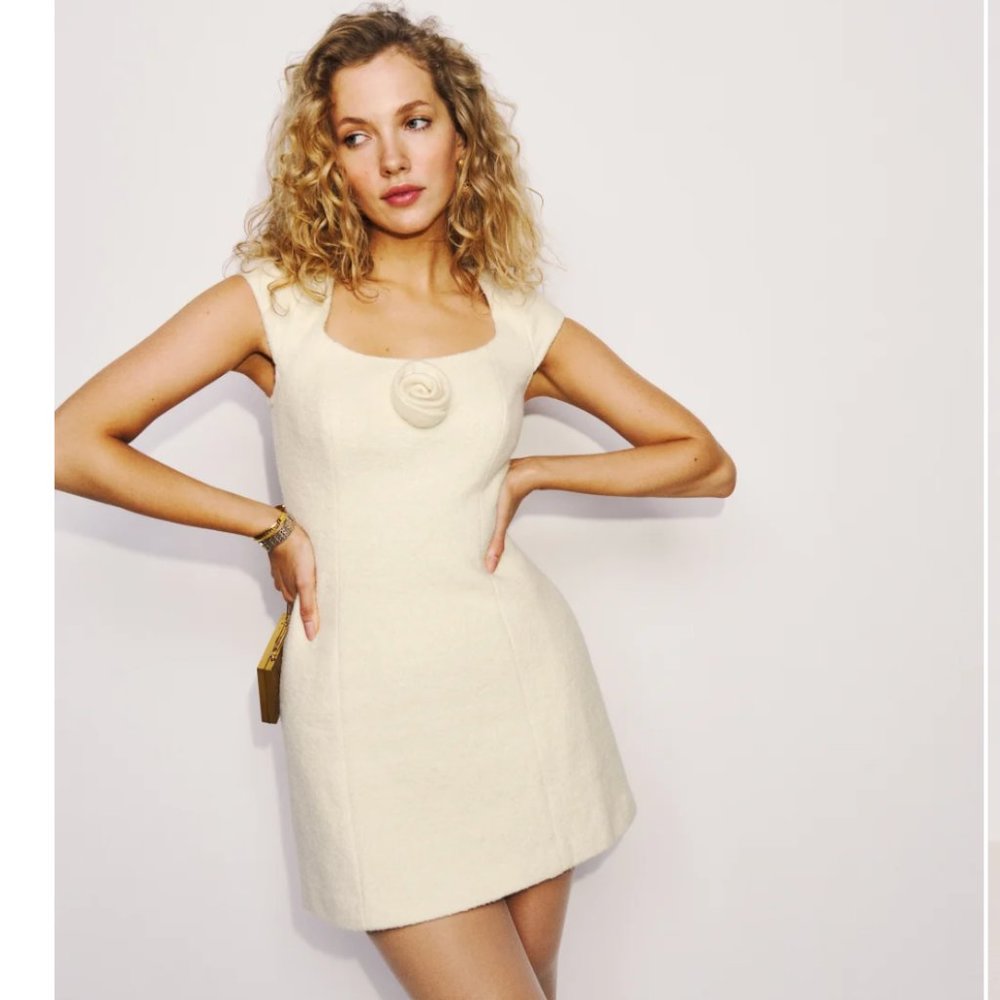 REFORMATION Zada Dress - Ivory